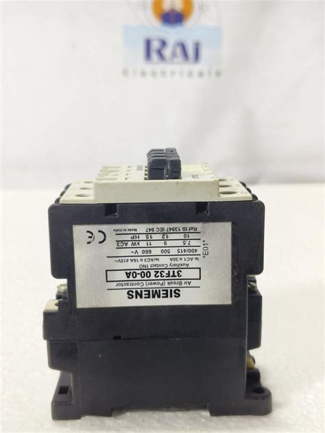 SIEMENS 3TF32 00-0A 16AMP AIR BREAK POWER CONTACTOR | RAJ ELECTRICALS ...