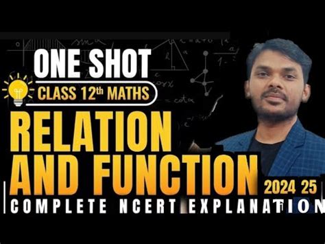 Relation and Function One Shot Class 12 的图像结果