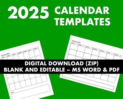 Best 35+ Microsoft Word 2025 Calendar Template Docx - Great Research
