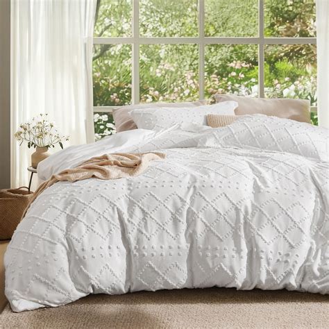 Bedsure Boho Duvet Cover King Size - Boho Bedding, Tufted King Duvet ...