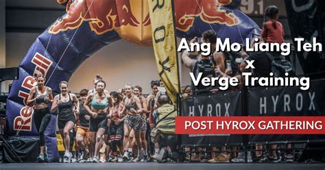 Ang Mo Liang Teh x Verge Training Post Hyrox Gathering, 70 Shenton Way ...