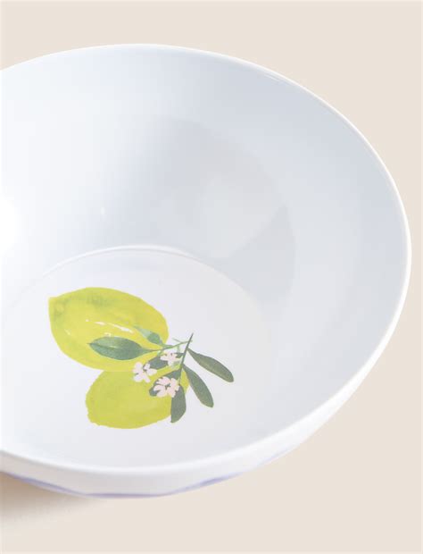 Buy Set Of 4 Summer Fruits Picnic Cereal Bowls at Marks & Spencer