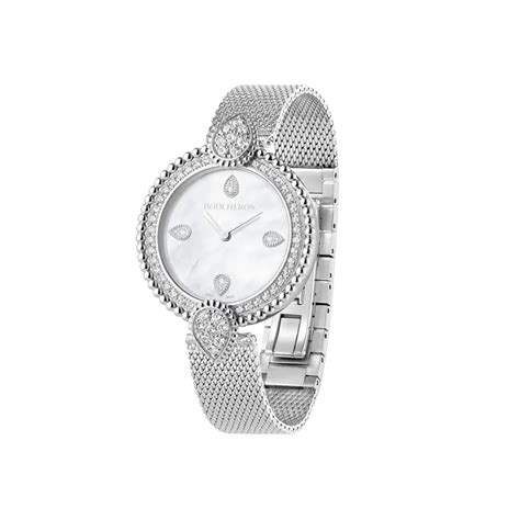 Montre Serpent Bohème en acier sertie de diamants et billes d'acier ...