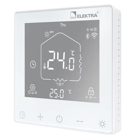 Elektra ELR30 WiFi Programmable Thermostat - White – Underfloor Heating ...
