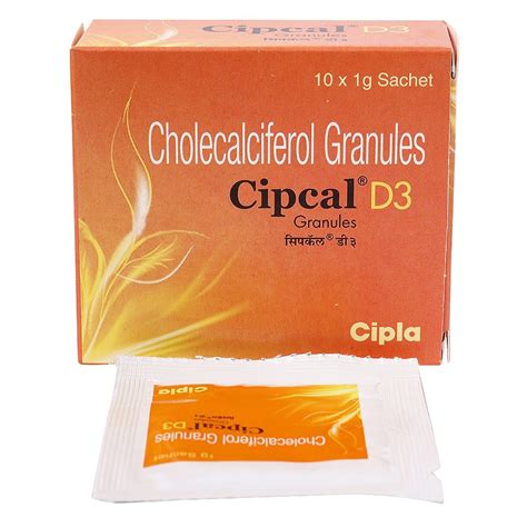 Buy Cipcal D3 Granules 1 gm | 19 Minutes Delivery | Apollo Pharmacy