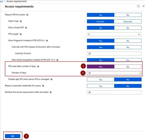 Image result for App Protection Intune Pin