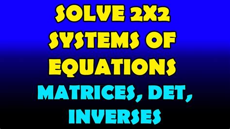 Algorithm for Solving 2X2 的图像结果