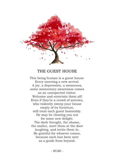 The Guest House by Rumi, Instant Download, Printable, Everyday ...