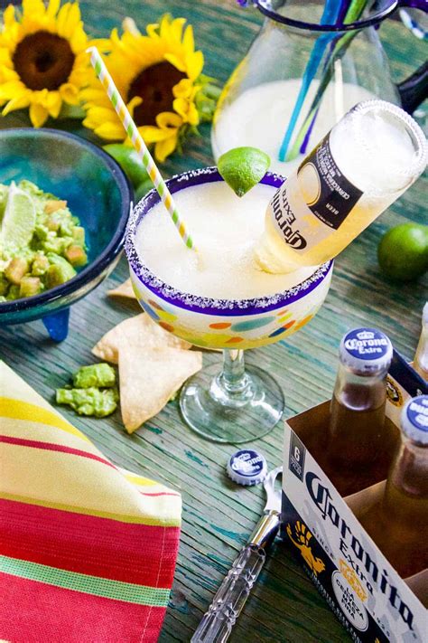 CoronaRita - Frozen Margarita Beer Cocktail (Coronitas) | Delicious Table