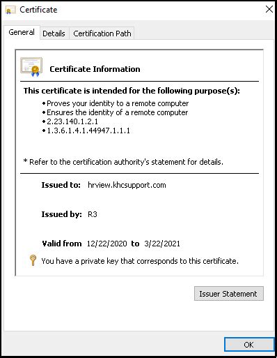 Obtaining a Server Certificate from Let's Encrypt Using Certify The Web ...