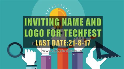 Inviting Name and Logo for TECH FEST | KTU Students - Engineering Notes ...