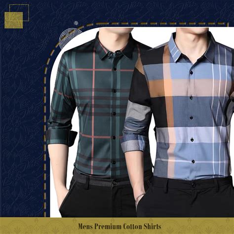 Full Sleeve Cotton Check Shirt ( GBL + SOB) – MEN IN CROWN