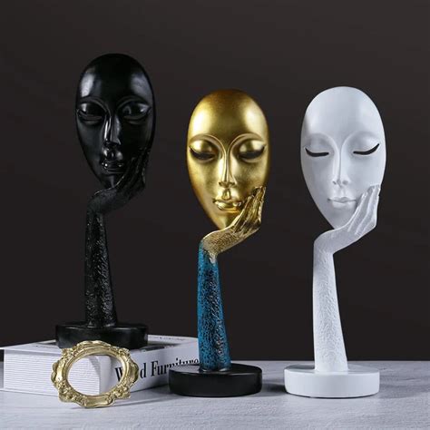 Artistic wonder - Nordic abstract lady mask art craft – Agavi