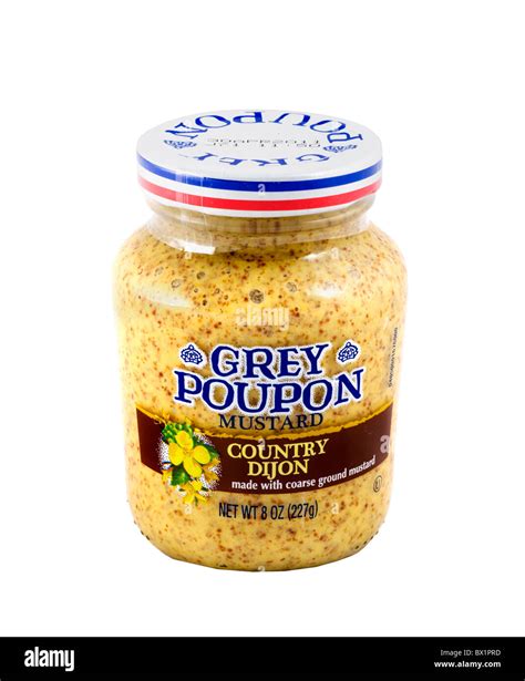 Jar Grey Poupon Country Dijon Mustard, USA Stock Photo - Alamy