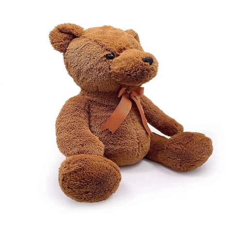 Mirada 35cm Sitting Bear Choco Brown — Toycra