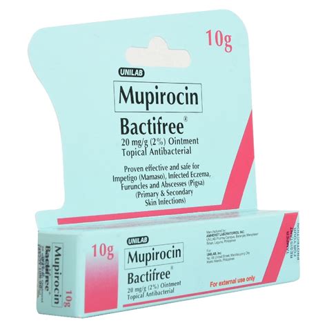 BACTIFREE, Mupirocin 2% Ointment 10g [PRESCRIPTION REQUIRED] | Watsons ...