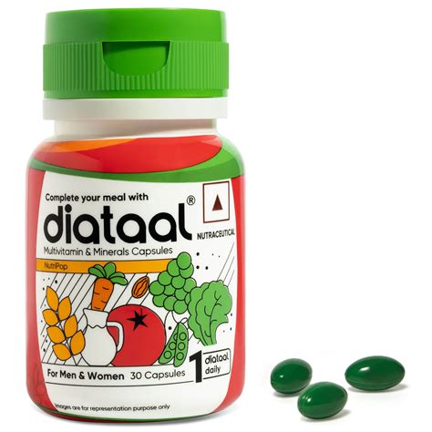 Buy Diataal Multivitamin For Men & Women 30 Capsules |B-complex, Biotin ...