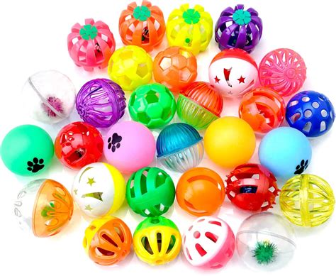 CHIWAVA 48 Pack Plastic Noisy Cat Toy Balls with India | Ubuy