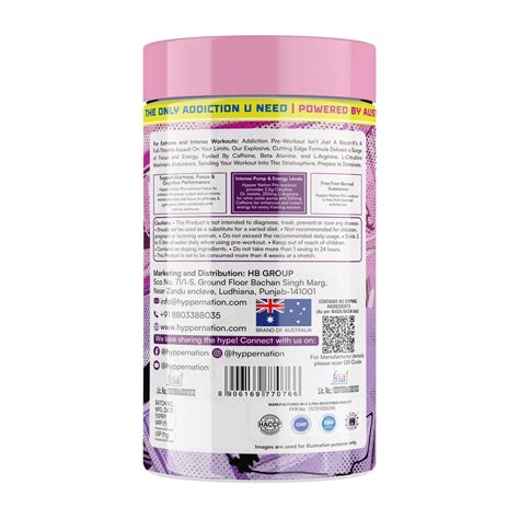 Addiction Pre-Workout Strength 250g - Hyppernation.com