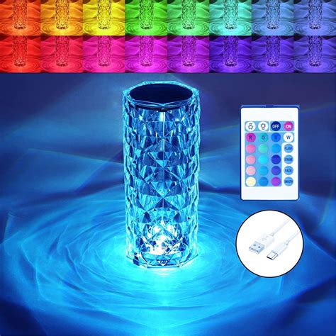 Buy 16 Color Crystal Touch Lamp for Diwali | Gifts Under 200