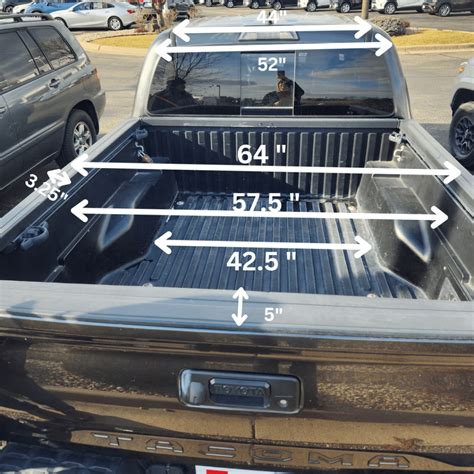 Toyota Tacoma Bed Dimensions (3rd Generation Short Bed) - Pawsitively ...