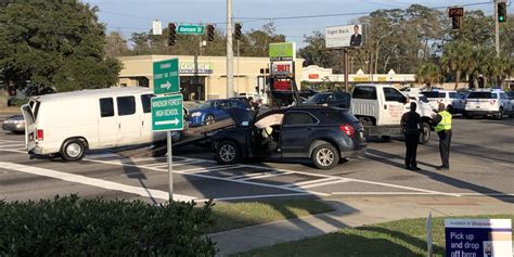 Crash causing delays on Abercorn Street near Largo Drive