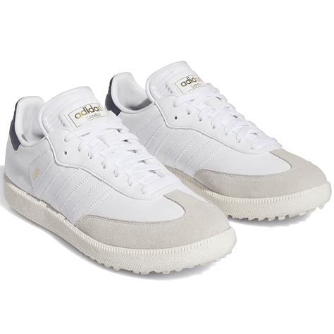 adidas Samba Golf Shoes White/Collegiate Navy/Off White | Scottsdale Golf