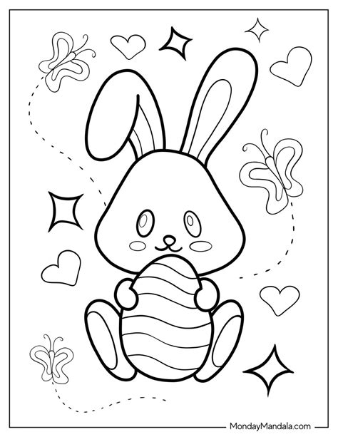 34 easter bunny coloring pages free pdf printables – Artofit