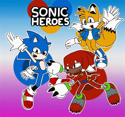Sonic Heroes Box Art Redraw by FlameHeart87 on DeviantArt