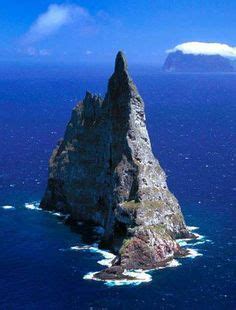 Ball’s Pyramid is a sea stack, a great jagged spire rising from the ...