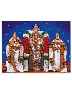 Religious Wall Sticker Poster|Lord Venkateswara Swamy with Sridevi ...