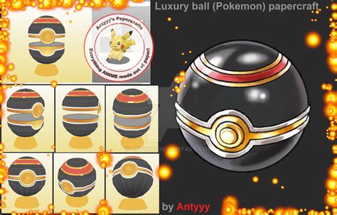 Luxury ball (Pokemon) papercraft by Antyyy on DeviantArt