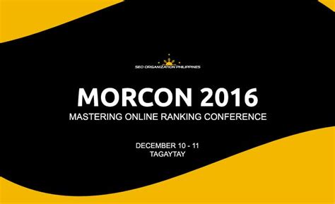 Attend the Most Awaited SEO Event of the Year - MORCon