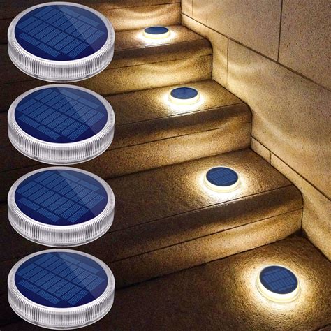 Buy YiLaie Solar Step Lights Outdoor Waterproof LED, Solar Stair Lights ...