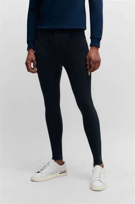 BOSS - Equestrian breeches with full grip - Dark Blue