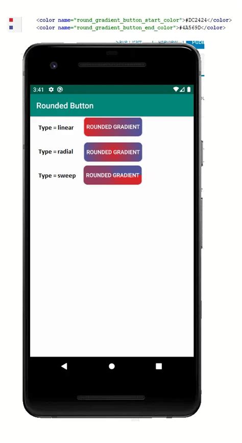 Image result for Rounded Button Android