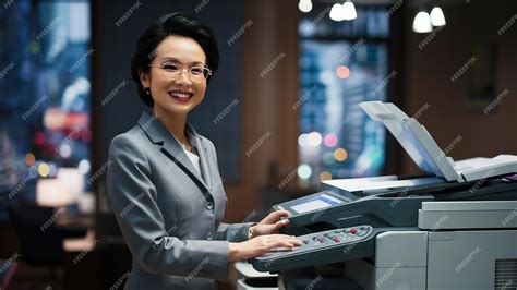 Woman Using Copy Machine 的图像结果