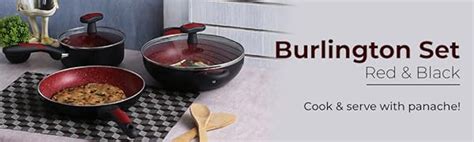 Buy Wonderchef Burlington Aluminum Nonstick Cookware Set 5 Piece Set ...