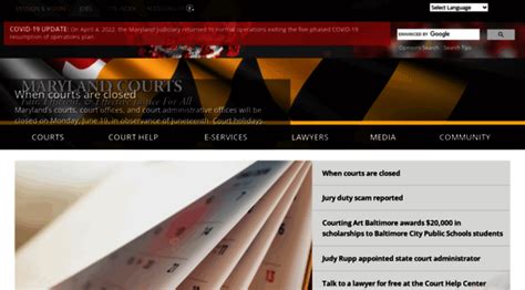 mdcourts.gov - Home | Maryland Courts - Md Courts