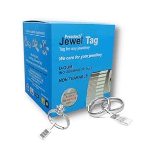 Jewel tag (D-Gum - No Gumming on Tail) - 81mm X 12mm Jewellery Label ...