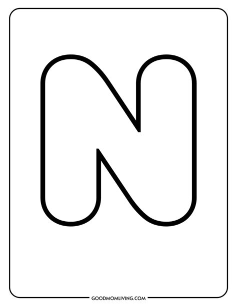 Letter N Coloring Pages – Letter N Activities for Preschool | Letter n ...