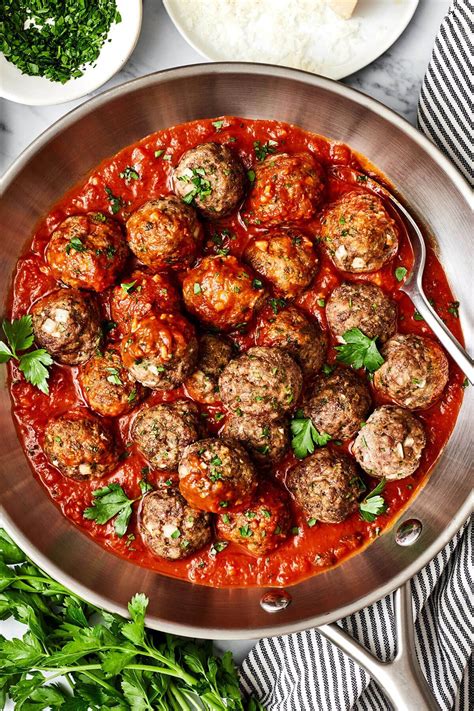Homemade Meatballs - Downshiftology | Recipe | Recipes, Beef meatball ...
