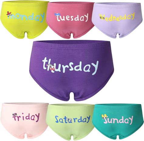Core Pretty Weekdays Baby Briefs: Pack of 7 Toddler Girl India | Ubuy