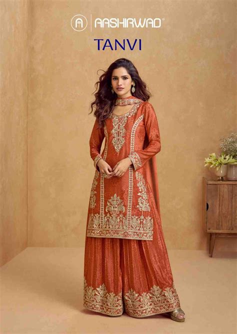 TANVI BY AASHIRWAD CREATION 10284 TO 10287 SERIES BEAUTIFUL SUITS ...