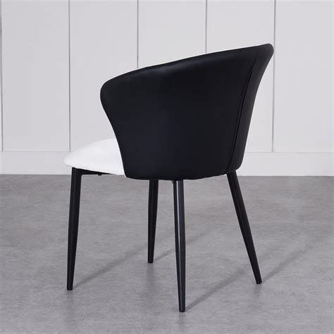 Buy Charlie Set of 2 Faux Leather Dining Chairs - White from Home ...