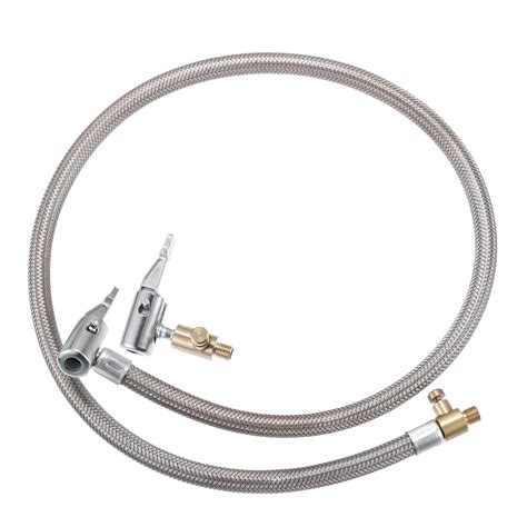 X AUTOHAUX 1 Set Flexible Stainless Steel 80cm 31.50" Tire Valve ...