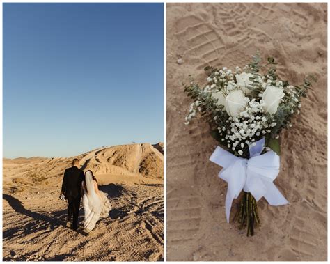 Las Vegas Intimate Elopement | Little White Chapel and Nellis Sand ...
