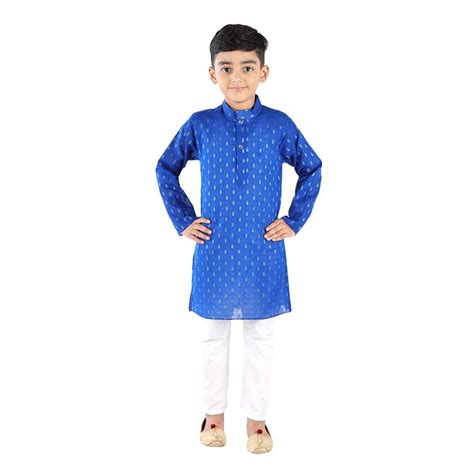 Blue Kurta Pajama set for Kids - Complete Set – ItsMyCostume