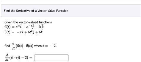 Derivative of Vector Valued Function 的图像结果