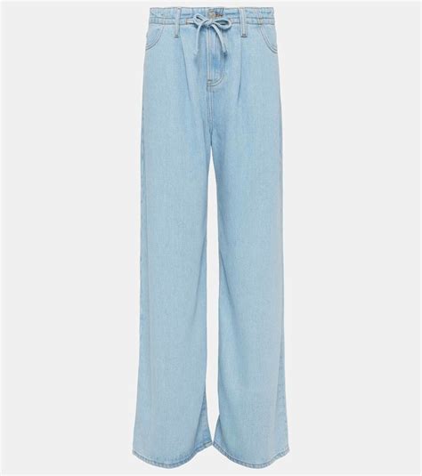Frame Super Drape Drawstring wide-leg jeans Frame Denim